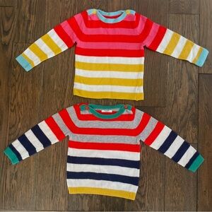 Baby Boden Blend striped sweaters 2-3 YRS. $28/2 sweaters OR $16/1 sweater